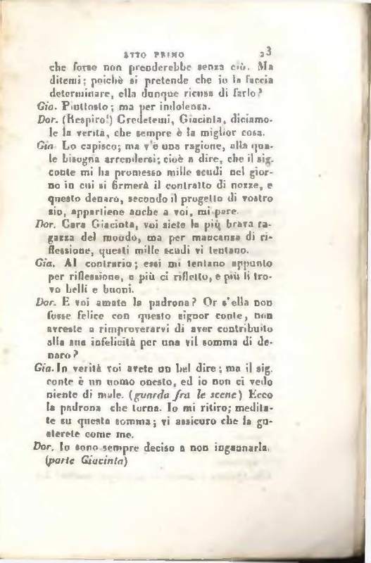 1829 : Le false confidenze [Salvatore Fabbrichesi, 1816]