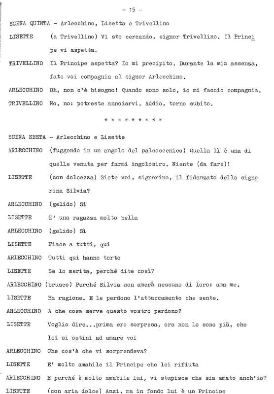 1978 : La doppia incostanza (Andrée Ruth Shammah) script