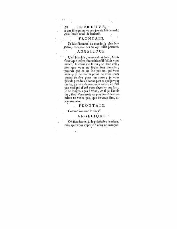 1740 : L’épreuve