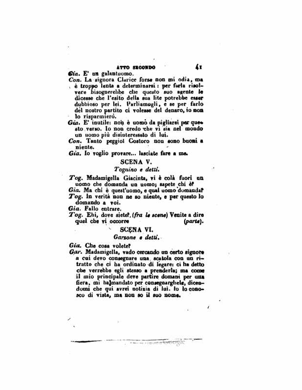 1833 : Le false confidenze