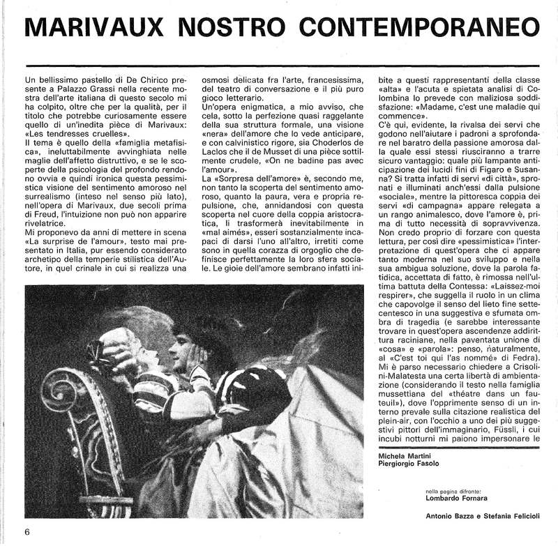 1989 : La sorpresa dell’amore (Sandro Sequi)