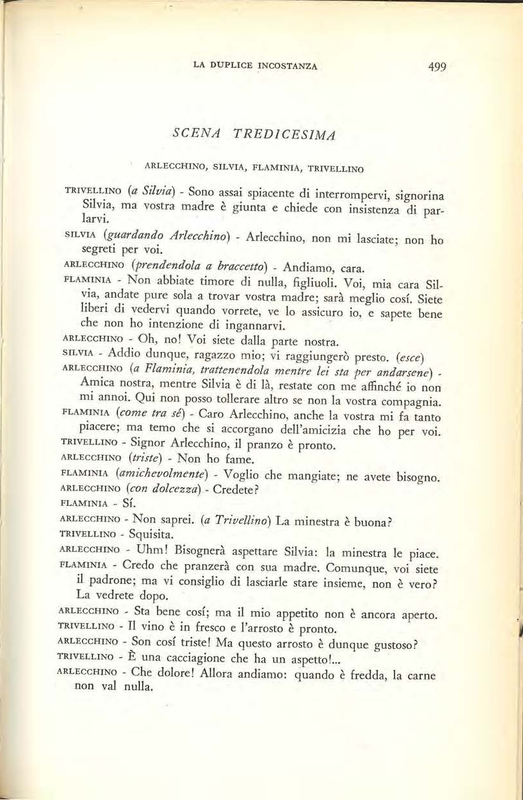 1959 : La duplice incostanza (Marcello Spaziani)
