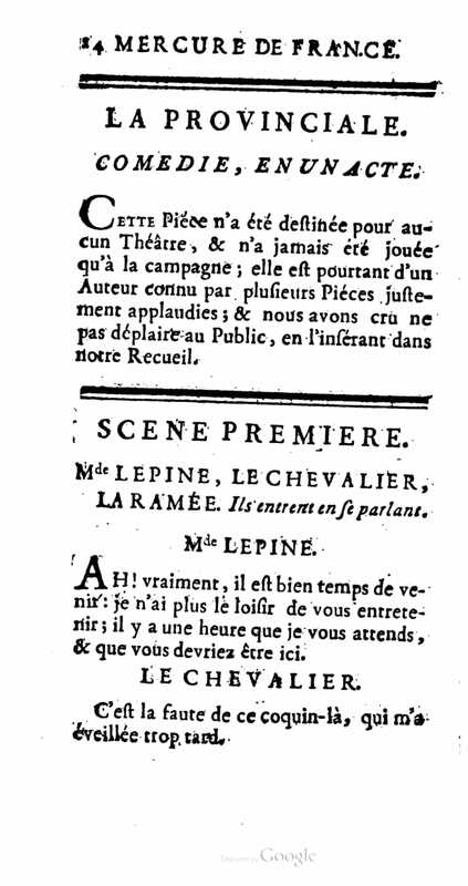 1761 : La provinciale