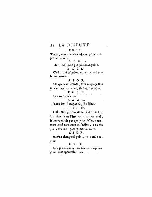 1747 : La dispute