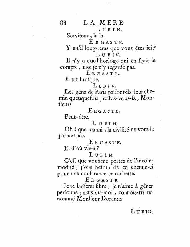 1735 : La mère confidente