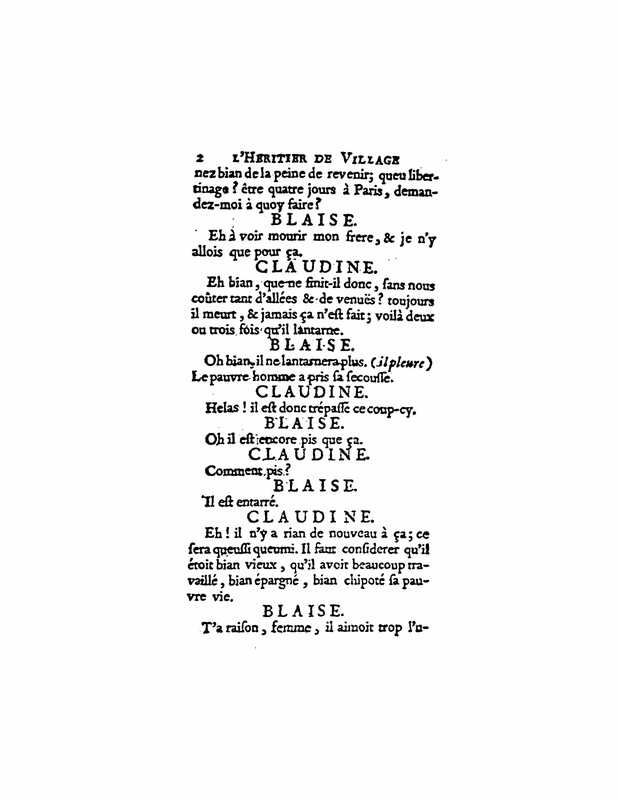 1729 : L’héritier de village