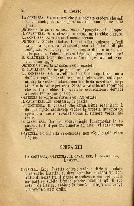 1907 : Il legato (Felicina Sacchetti Parvis)