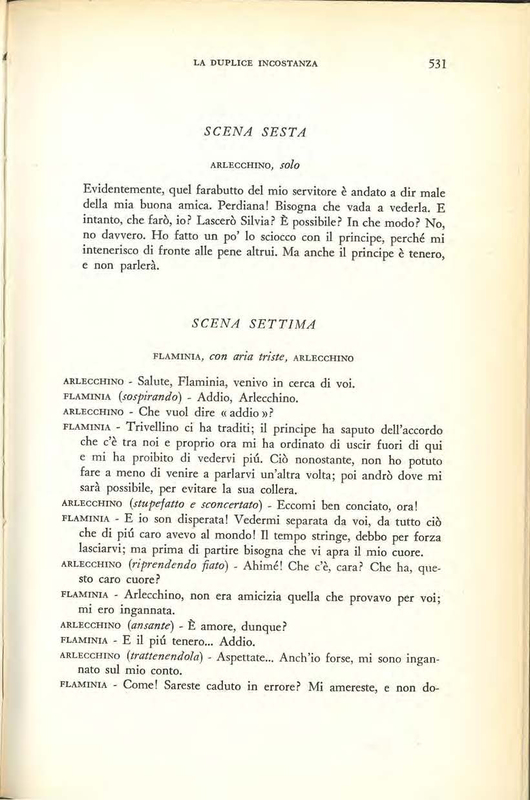 1959 : La duplice incostanza (Marcello Spaziani)