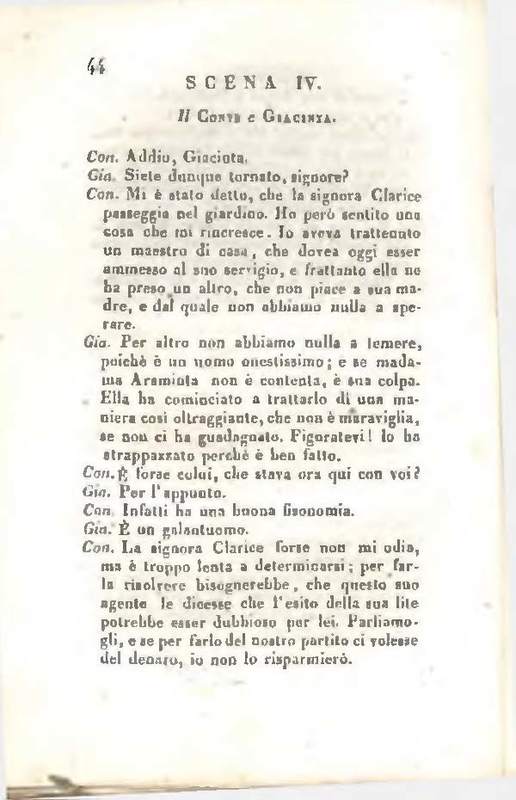 1829 : Le false confidenze [Salvatore Fabbrichesi, 1816]