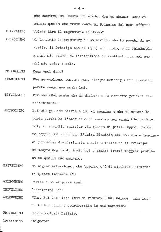 1978 : La doppia incostanza (Andrée Ruth Shammah) script