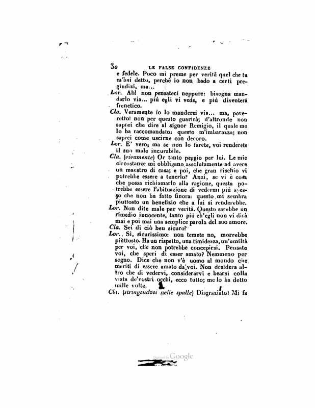 1833 : Le false confidenze