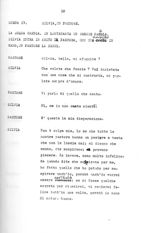 1988 : Arlecchino educato dall’amore (Marco Bernardi) script