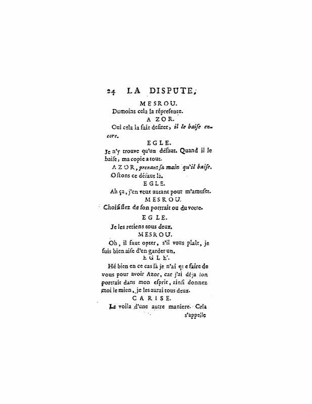 1747 : La dispute