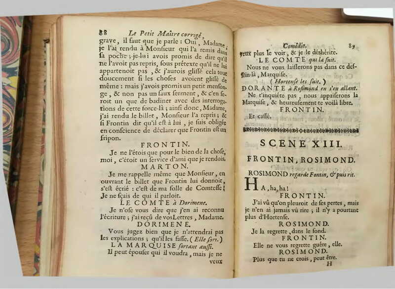 1739 : Le petit-maître corrigé