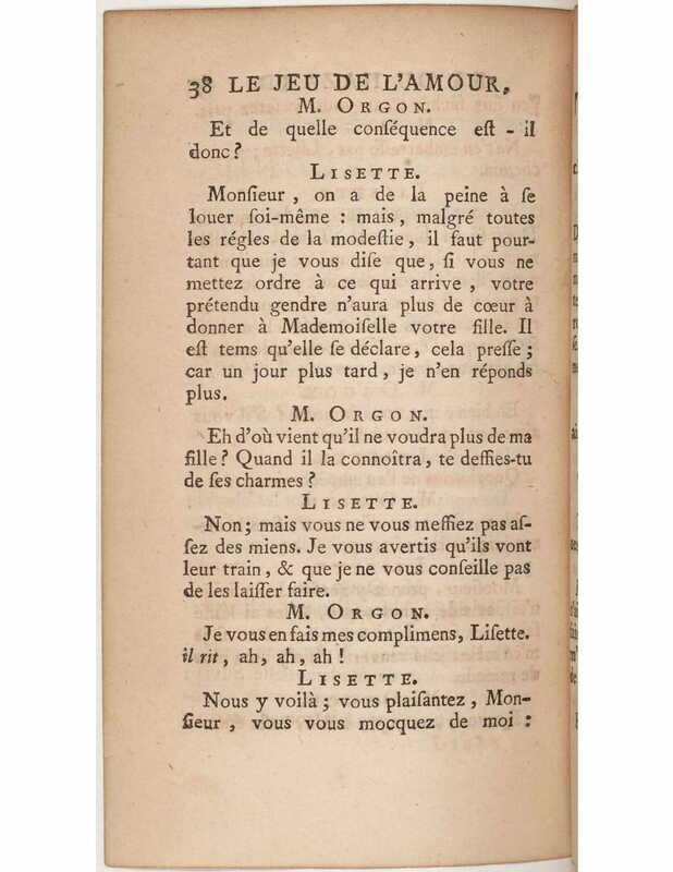 1730 : Le jeu de l’amour et du hasard
