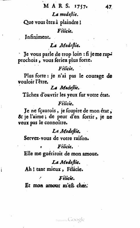 1757 : Félicie