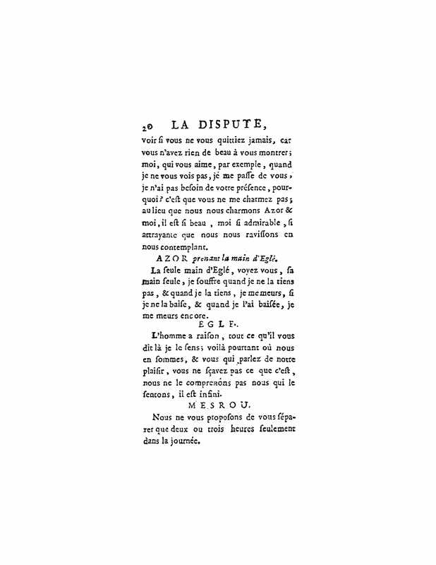 1747 : La dispute