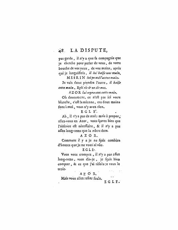 1747 : La dispute