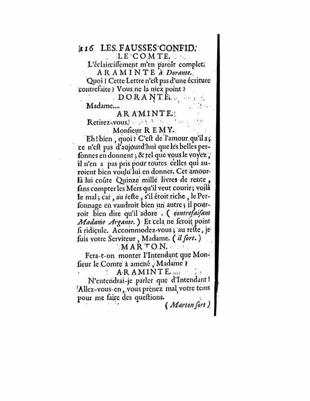 1738 : Les fausses confidences
