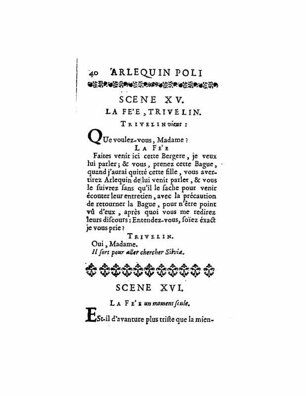 1723 : Arlequin poli par l’amour