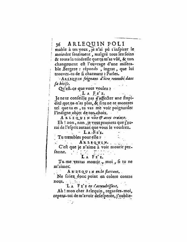 1723 : Arlequin poli par l’amour