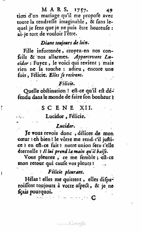 1757 : Félicie