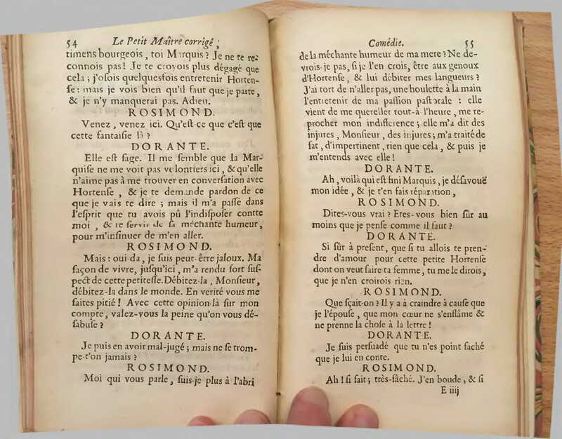 1739 : Le petit-maître corrigé