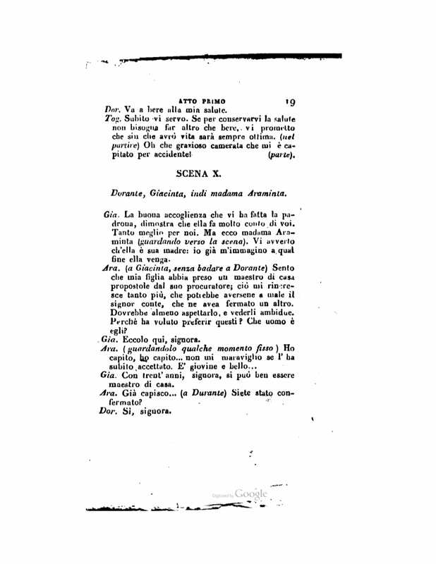 1833 : Le false confidenze