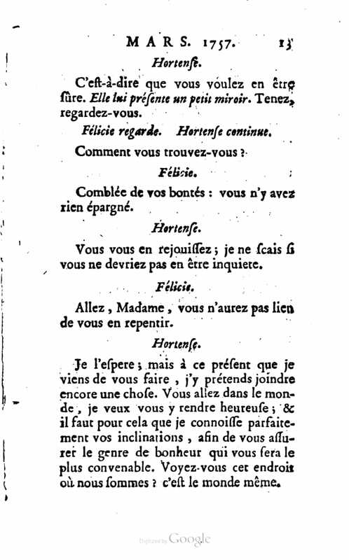 1757 : Félicie