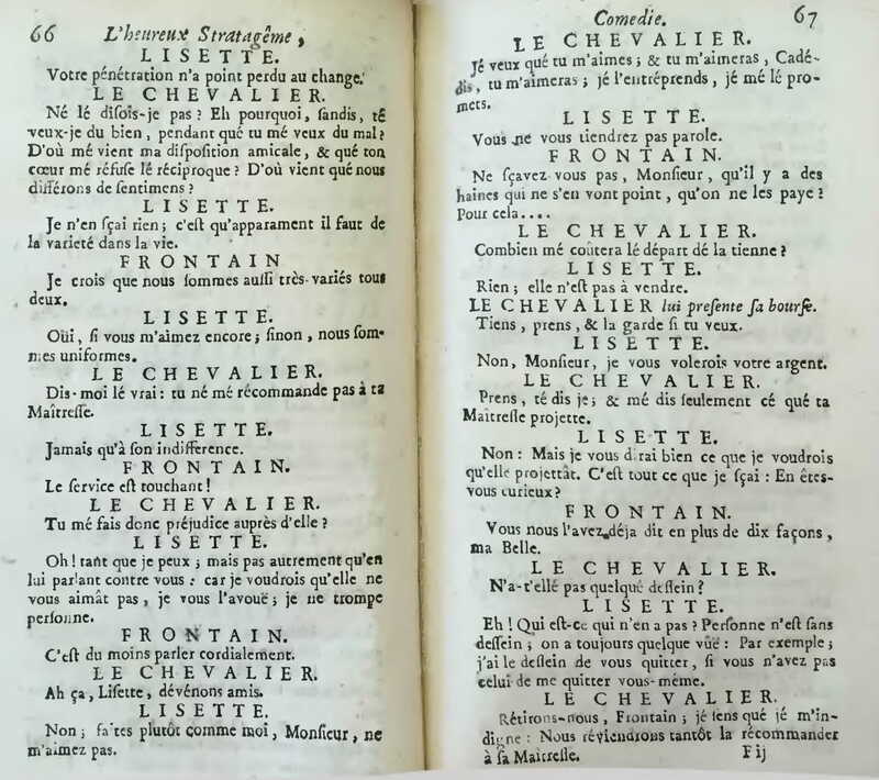 1733 : L’heureux stratagème