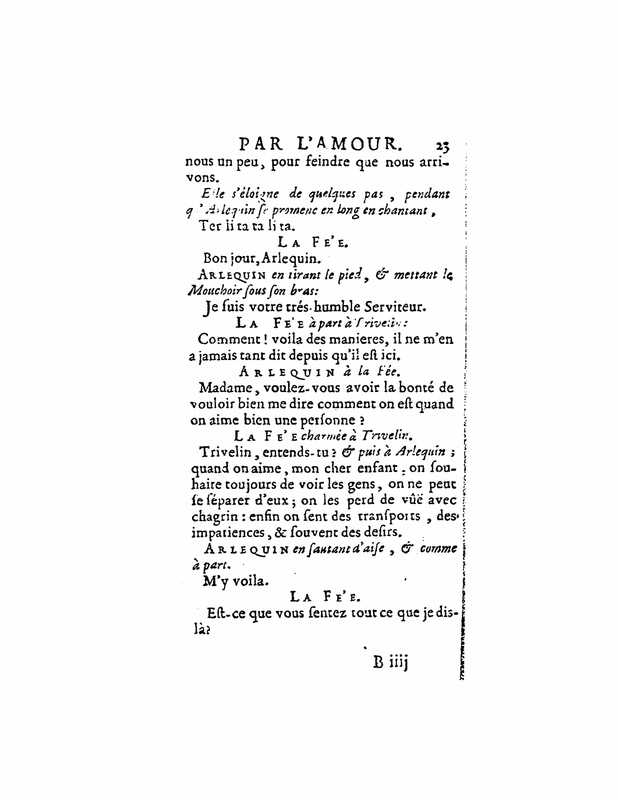 1723 : Arlequin poli par l’amour