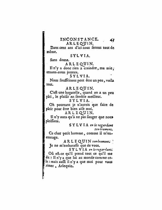 1724 : La double inconstance
