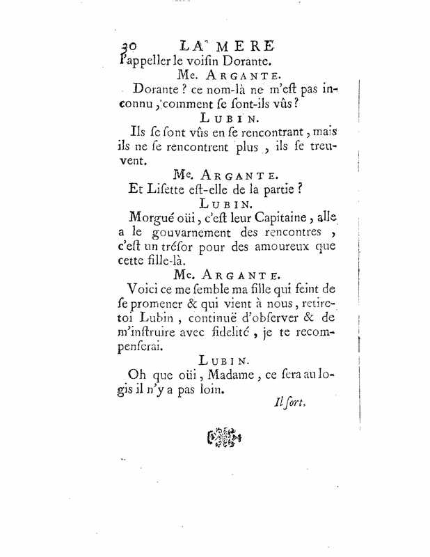 1735 : La mère confidente