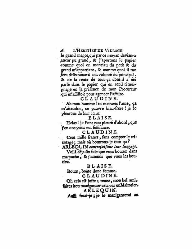 1729 : L’héritier de village