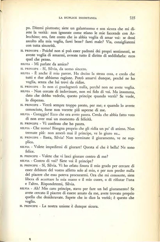 1959 : La duplice incostanza (Marcello Spaziani)
