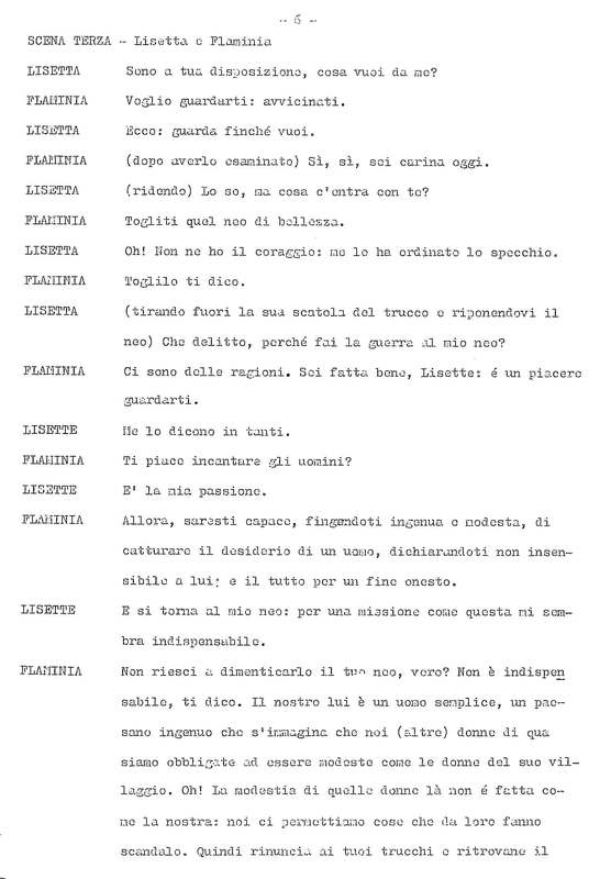1978 : La doppia incostanza (Andrée Ruth Shammah) script