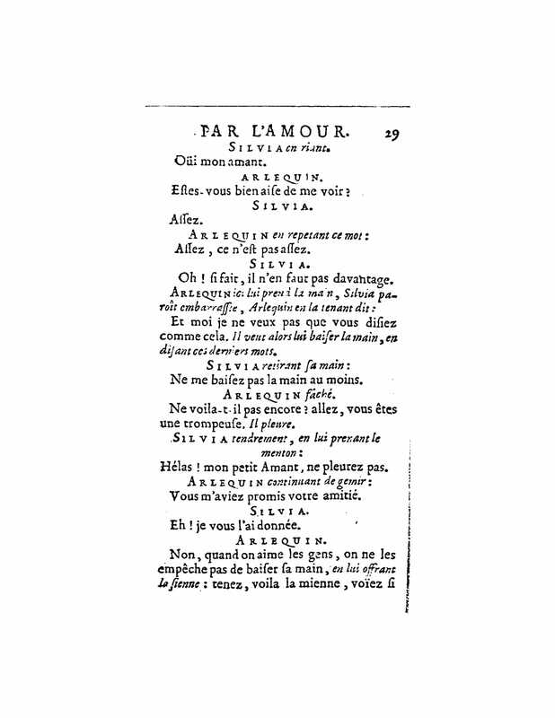 1723 : Arlequin poli par l’amour