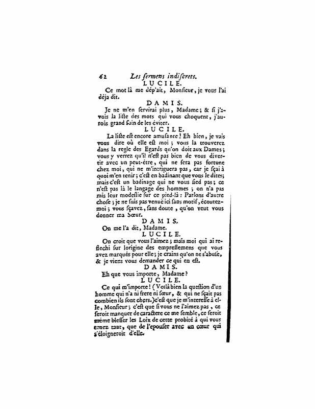 1732 : Les serments indiscrets