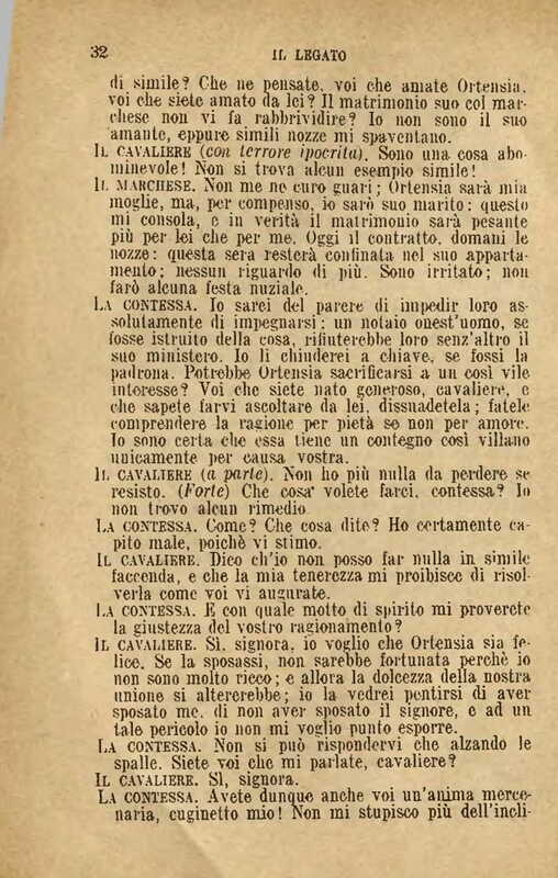 1907 : Il legato (Felicina Sacchetti Parvis)