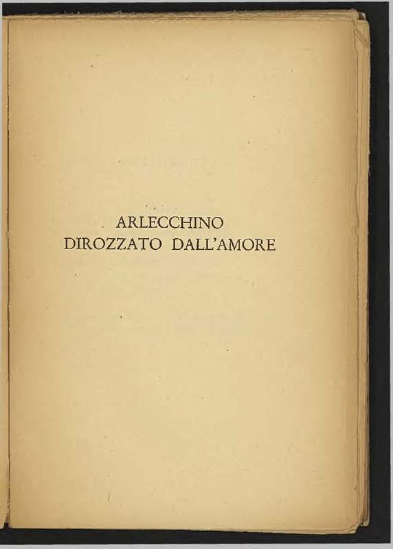 1944 : Arlecchino dirozzato dall’amore (Corrado Tumiati)