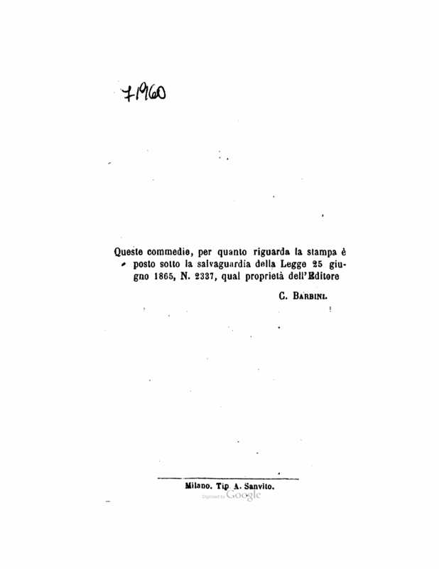 1872 : Le false confidenze