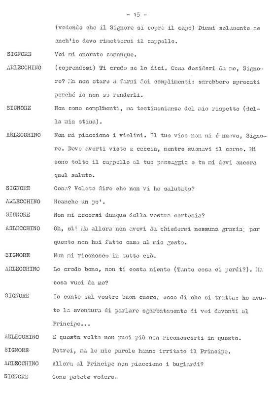 1978 : La doppia incostanza (Andrée Ruth Shammah) script