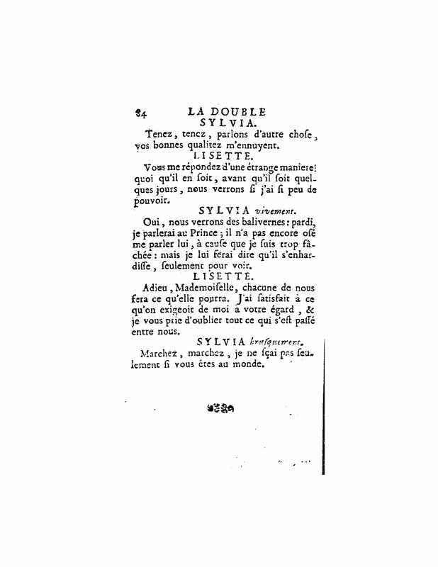 1724 : La double inconstance