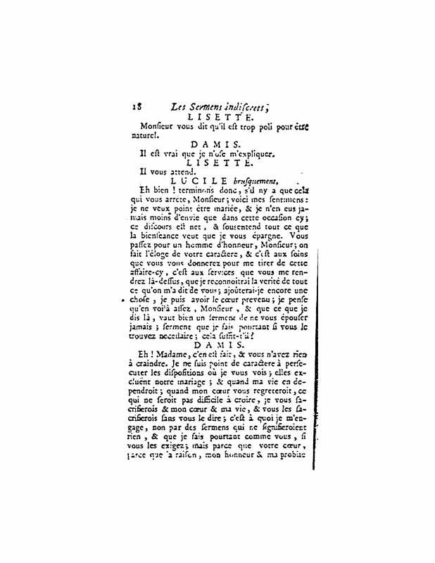 1732 : Les serments indiscrets