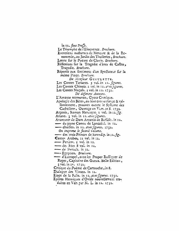 1732 : Les serments indiscrets
