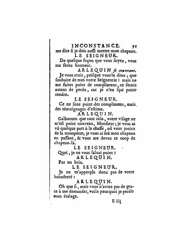 1724 : La double inconstance