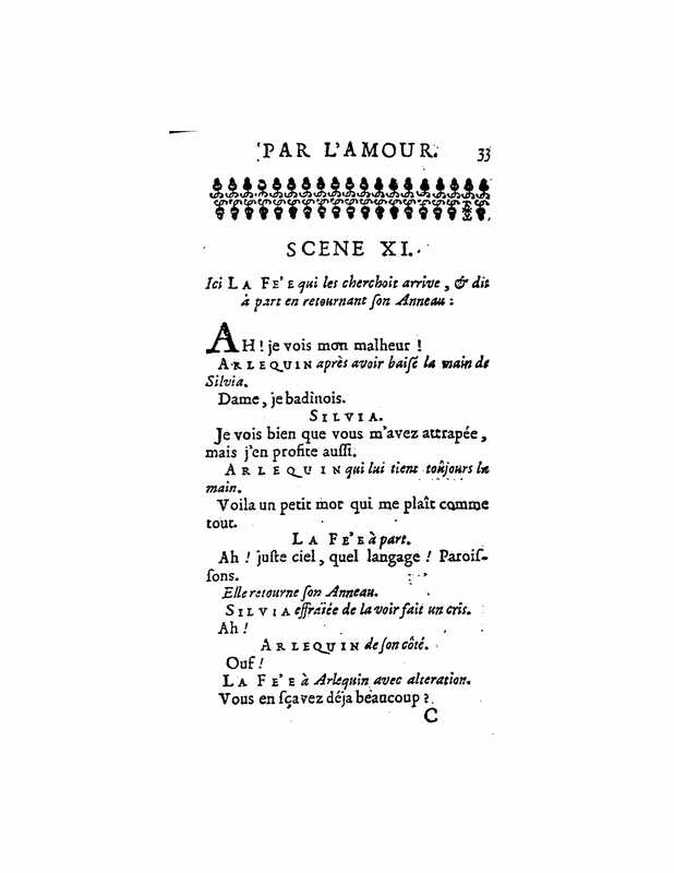 1723 : Arlequin poli par l’amour