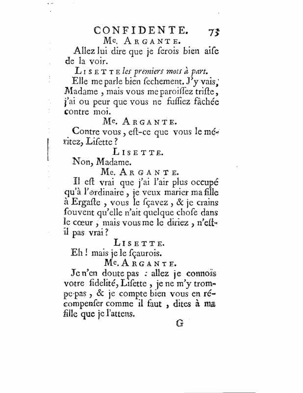 1735 : La mère confidente