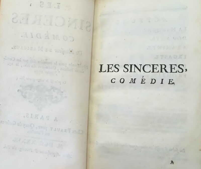 1739 : Les sincères