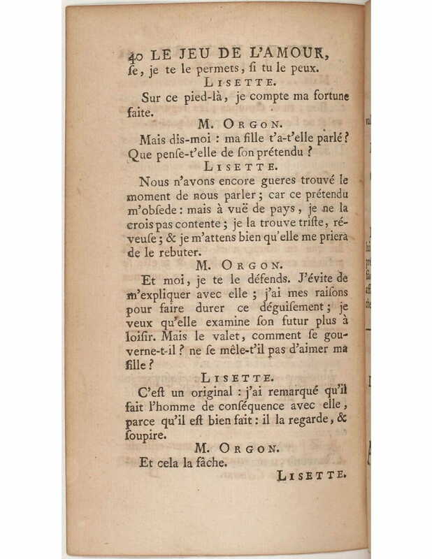 1730 : Le jeu de l’amour et du hasard